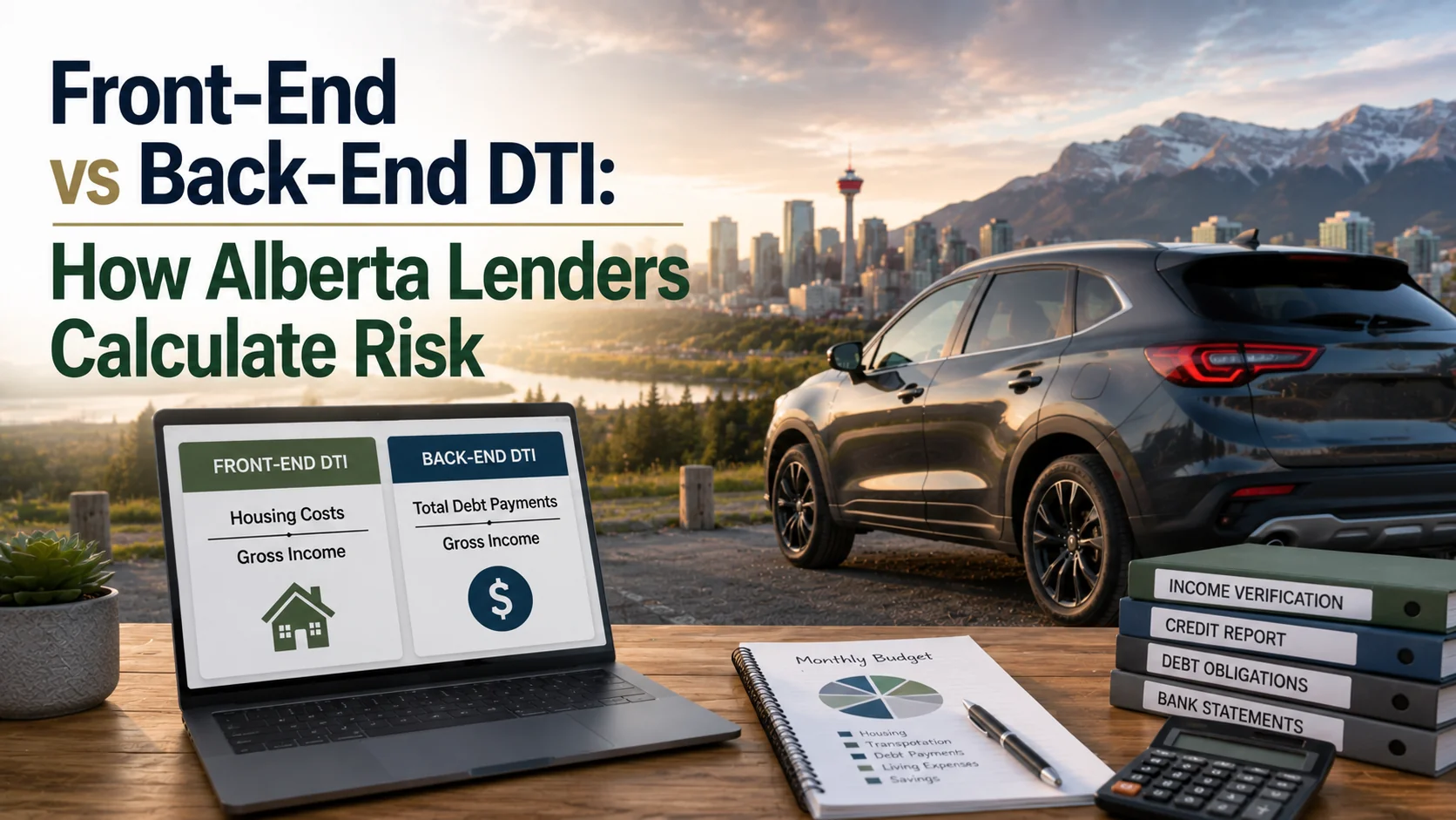 Front-End vs Back-End DTI: How Alberta Lenders Calculate Risk